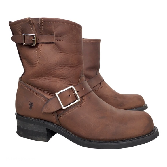 Frye Shoes - Frye size 8 Engineer 8r brown leather boots